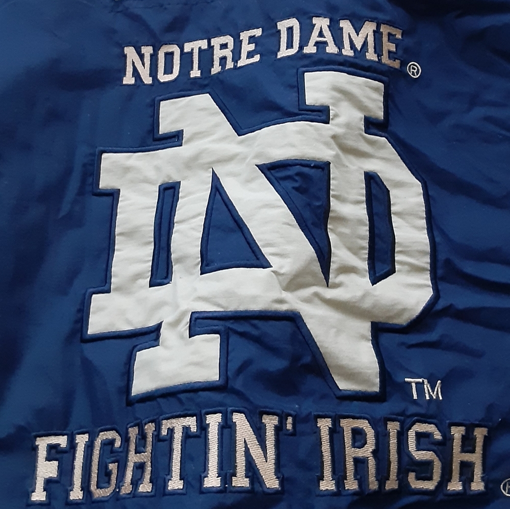 VINTAGE 90s NOTRE DAME JACKET by APEX 1 - Picture 6 of 7